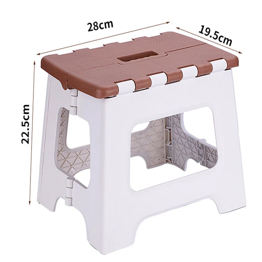 1PCS Portable Folding  Stool Sturdy Ergonomic  Design For Kitchen Bath  Outdoor Use  Foldable Step  Stool Lightweight Non-Slip