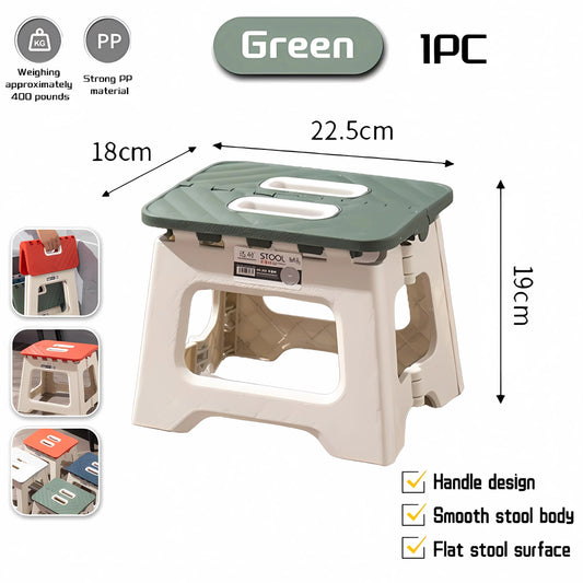 Folding Stool Household Lightweight Leisure Fishing Stool Children Utility Small Bench Outdoors Portable Non-Slip Plastic Chair