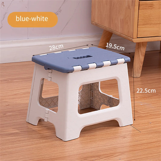 1PCS Portable Folding  Stool Sturdy Ergonomic  Design For Kitchen Bath  Outdoor Use  Foldable Step  Stool Lightweight Non-Slip