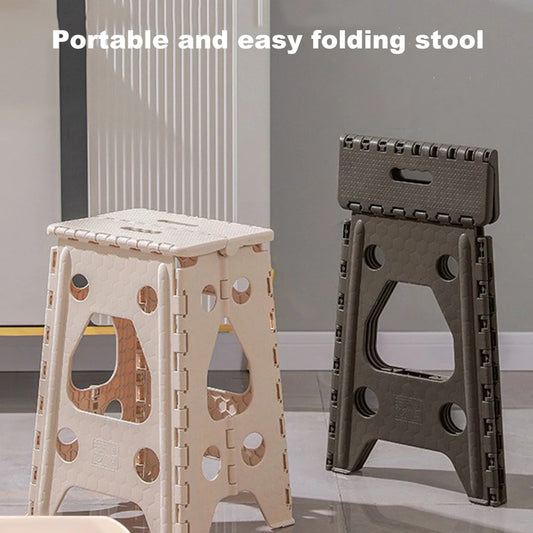 18 Inch Collapsible Stepping Stool Plastic Stools for Adults and Kids 400 LBS Capacity Collapsible Stool for Kitchen Dining Room
