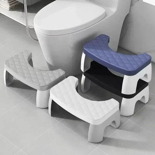 1Pcs Anti-Slip Toilet Stool Squatting Foot Stool Non-Skid Step Stool for Adults Kid Elderly Pregnancy Bathroom Squat Potty Stool