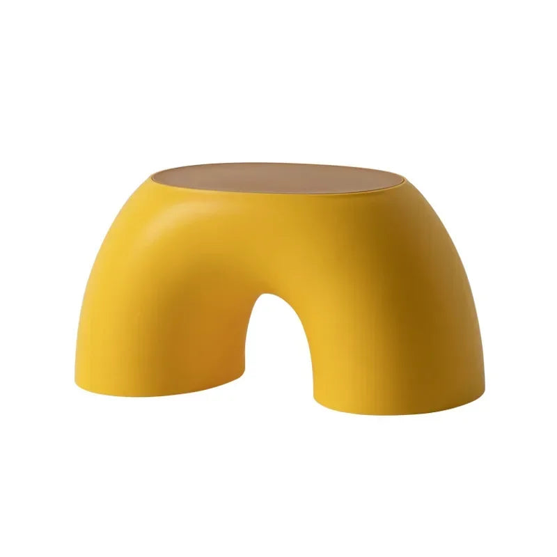 Stool Plastic Rainbow Shape Footstool Safety Kids Step Stool Seat For Living Room Indoor Furniture Children'S Stool Toy